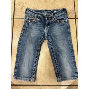 Miss Me Girls Denim Capris Size 8